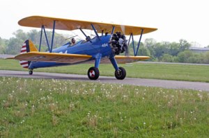 The writer originally was scheduled to fly in this Stearman trainer. (Photo: K. Daniel Glover)